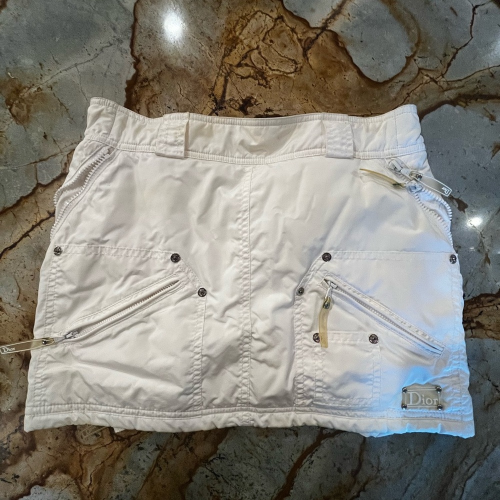Christian Dior Puffer Skirt White Small